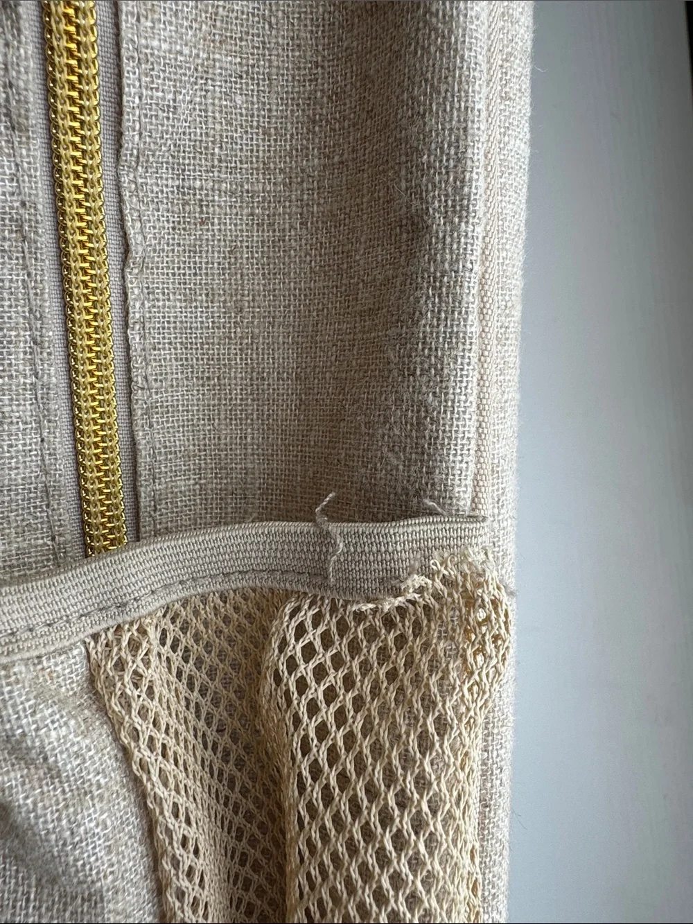 So Young Neutral Cream Canvas Backpack Tote for Women Teacher Bag Work Bag
